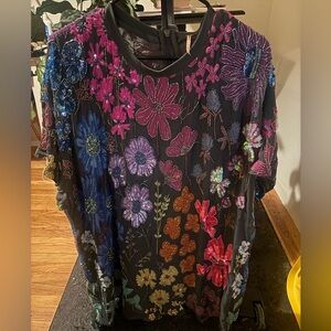 Free People Floral Embroidered Dress